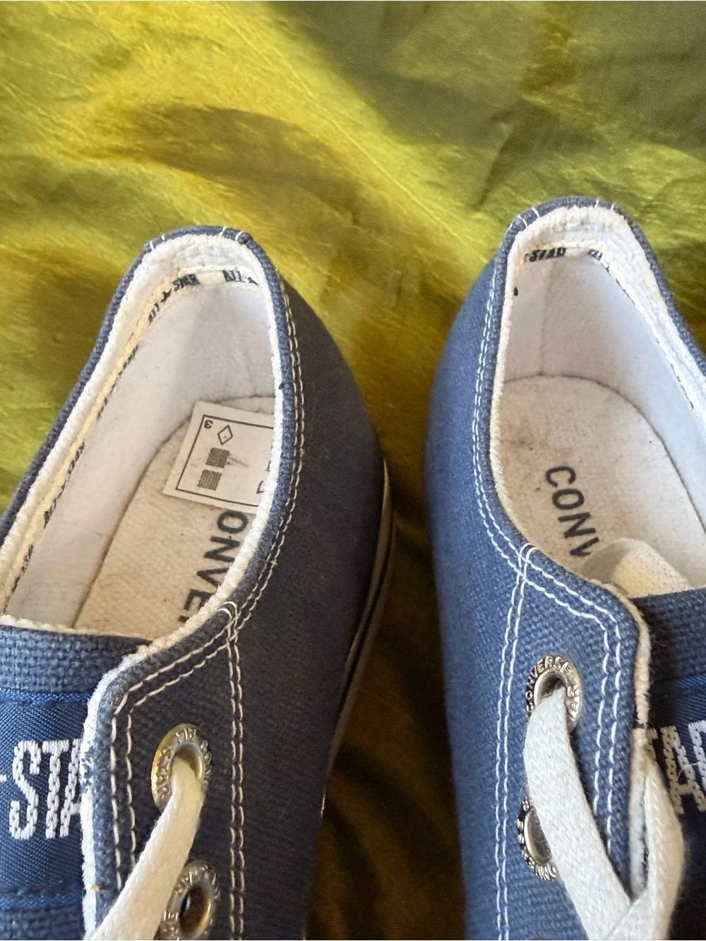 Converse Low Top Sneakers - Navy Blue & White